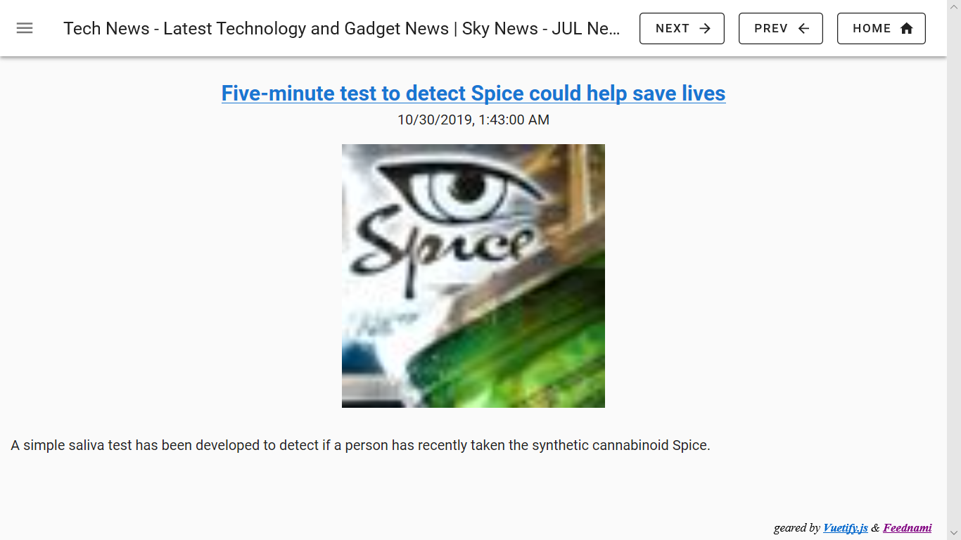 JUL News Reader - Vuetify (NuxtJS, ES6)