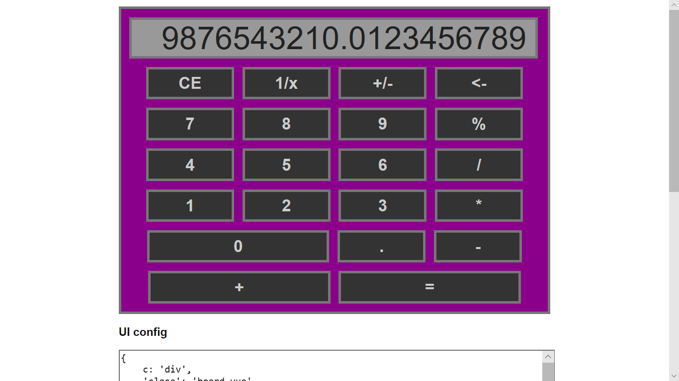 JUL Calculator - Vue.js